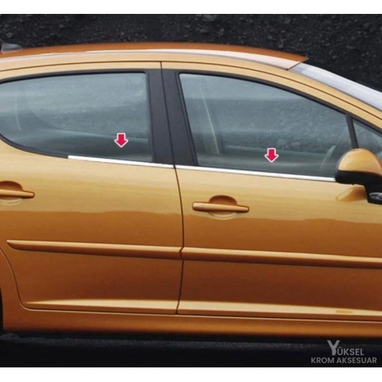 Peugeot 207 Krom Cam Çıtası