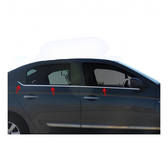 Peugeot 301 Krom Cam Çıtası 6 Parça 2012 Ve Üzeri P.çelik