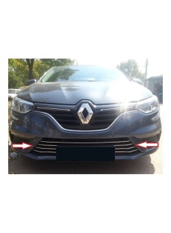 Renault Megane 4 Krom Ön Tampon Çıtası 2016-2020 7 Parça 