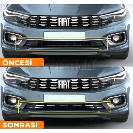 Fiat Egea Krom Ön Tampon Alt Çıtası 2020 Üzeri