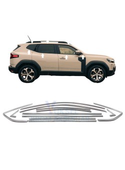 Dacia Duster Krom Cam Çerçeve Nikelajı 2024 Üzeri Tam Tur 