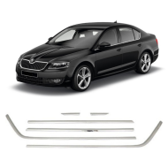 Skoda Octavia Krom Cam Çıtası 2013-2019 Uyumlu 