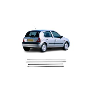 Renault Clio 2 Hb Krom Cam Çıtası 1998-2005 Uyumlu Paslanmaz Çelik Renault Clio 2 Hb Krom Cam Çıtası 1998-2005 Uyumlu Paslanmaz Çelik