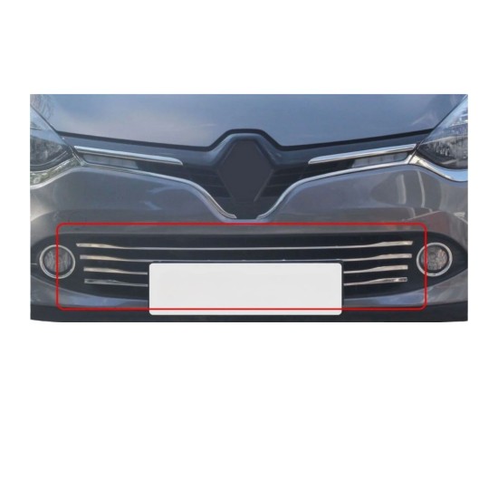 Renault Clio 4 Hb Krom Ön Tampon Çıtası 2013-2016 