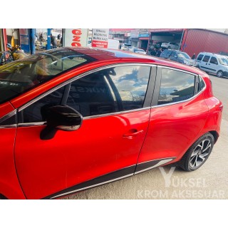 Renault Clio 4 Krom Cam Çerçeve 2012-2019 Tam Tur