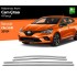 Renault Clio 5 Krom Cam Alt Çıtası 4 Parça 2019 Üzeri Uyumlu 