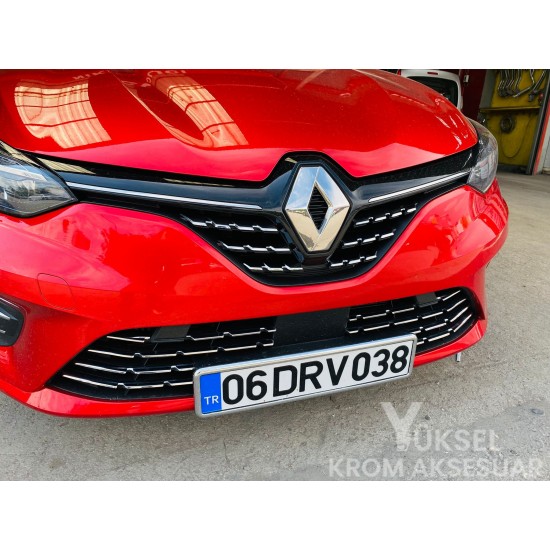 Renault Clio 5 Krom Ön Panjur Altı 10 Parça 2019 Üzeri