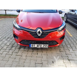 Renault Clio 5 Krom Ön Tampon Çıtası 10 Parça 2019 Üzeri Uyumlu