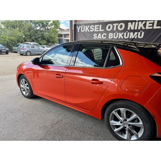 Opel Corsa F Krom Cam Çıtası 2019 Üzeri 6 Parça 