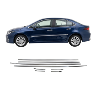 Toyota Corolla Krom Cam Çıtası 2019 Üzeri Uyumlu 8 Parça Toyota Corolla Krom Cam Çıtası 2019 Üzeri Uyumlu 8 Parça