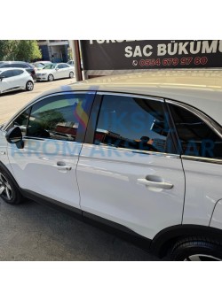Opel Crossland X Krom Cam Çerçeve Nikelajı Tam Tur 