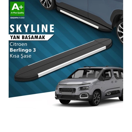 Citroen Berlingo Krom Yan basamak 2018 Üzeri