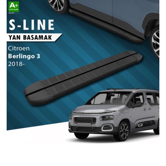 Citroen Berlingo Yan Basamak Siyah 2018 Üzeri Citroen Berlingo Yan Basamak Siyah 2018 Üzeri