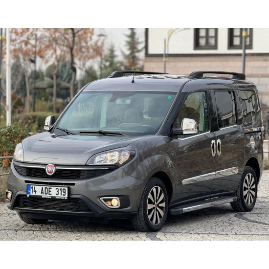 Fiat Doblo Krom 2 Parça Sis Farı Çerçevesi 2015 Ve Sonrası Paslanmaz Çelik