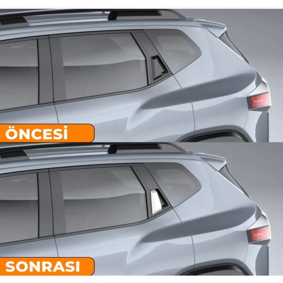 Dacia Duster Krom Arka Kapı Kolu 2024 Üzeri 2 Parça