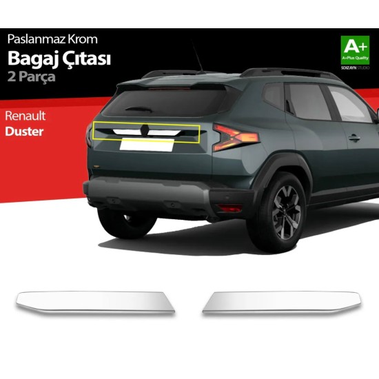 Dacia Duster Krom Bagaj Çıtası 2024 Üzeri 2 Parça