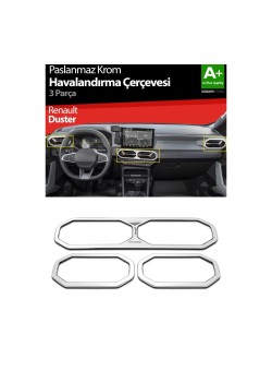 Renault Duster Krom Havalandırma Çerçevesi 2024 Üzeri 