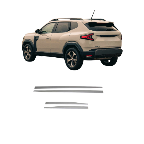 Dacia Duster Krom Yan Kapı Çıtası 2024 Üzeri Uyumlu 