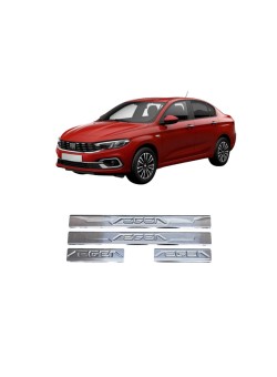 Fiat Egea Krom Paslanmaz Kapı Eşiği 2014-2025 Uyumlu 