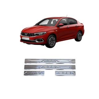 Fiat Egea Krom Paslanmaz Kapı Eşiği 2014-2025 Uyumlu