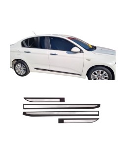 Fiat Egea Sedan Krom Yan Kapı Çıtası 2014-2025 Uyumlu 