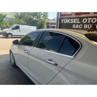 Fiat Egea Krom Cam Çerçeve Sedan 2015 Ve Üzeri Uyumlu (Geniş Modeli)