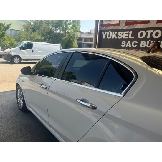 Fiat Egea Krom Cam Çerçeve Sedan 2015 Ve Üzeri Uyumlu (Geniş Modeli)