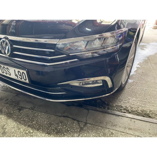 Volkswagen Passat B8.5 Krom Far Çıtası 2019 Üzeri Uyumlu