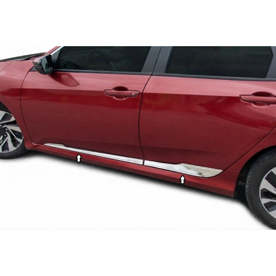 Honda Civic Fc5 Krom Yan Kapı Çıtası 2016-2021 Uyumlu
