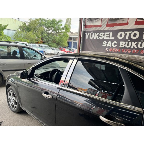 Ford Focus 2 Sedan Krom Kapı Direği 2005-2011 Uyumlu