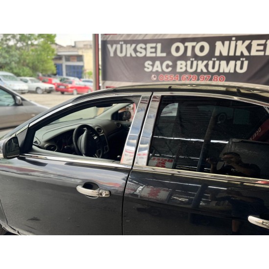 Ford Focus 2 Sedan Krom Kapı Direği 2005-2011 Uyumlu