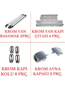 Citroen Nemo Avantajlı Krom Set 2008-2023 Arası Uyumlu 