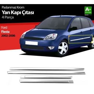 Ford Fiesta Krom Yan Kapı Çıtası 2002-2006 Uyumlu