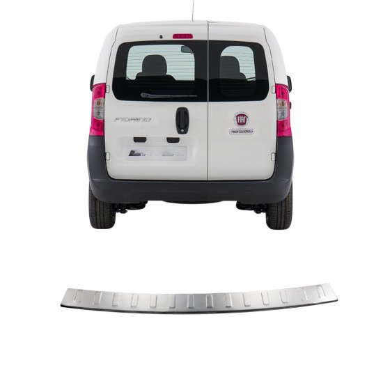Fiat Fiorino Krom Arka Tampon Koruma Eşiği 2008-2025 Uyumlu Fiat Fiorino Krom Arka Tampon Koruma Eşiği 2008-2025 Uyumlu