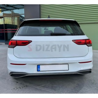 Volkswagen Golf 8 Krom Egzoz Difüzörü 2020 Üzeri Uyumlu