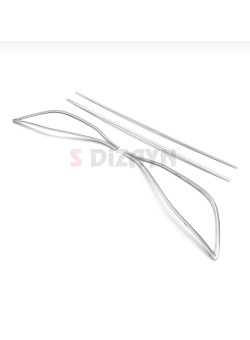 Volkswagen Golf 8 Krom Egzoz Difüzörü 2020 Üzeri Uyumlu 