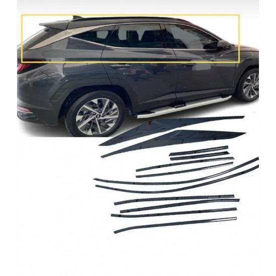 Hyundai Tucson 2021 Krom Cam Çerçeve