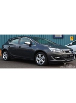 Opel Astra J Hb Krom Cam Çerçeve Nikelajı Tam Tur Paslanmaz Çelik 