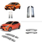 Renault Clio 5 Krom Kapı Kolu 2019 Üzeri 4 Parça Takım 