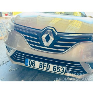 Renault Megane 4 Krom Ön Panjur 2016-2020 Renault Megane 4 Krom Ön Panjur 2016-2020