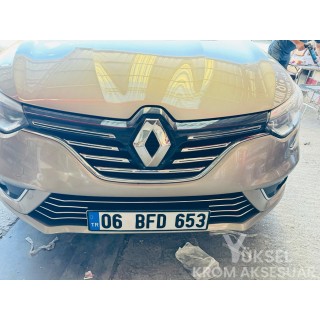 Renault Megane 4 Krom Ön Panjur 2016-2020 Renault Megane 4 Krom Ön Panjur 2016-2020