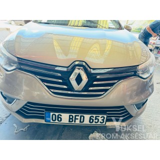 Renault Megane 4 Krom Ön Panjur 2016-2020 Renault Megane 4 Krom Ön Panjur 2016-2020