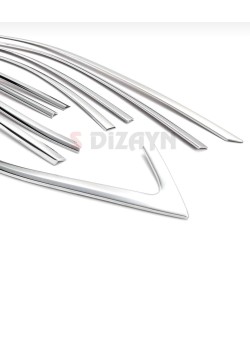 Skoda Octavia A8 Sedan Krom Cam Çerçevesi 12 Parça 2020 Üzeri