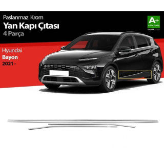 Hyundai Bayon Krom Yan Kapı Çıtası 2021 Üzeri Hyundai Bayon Krom Yan Kapı Çıtası 2021 Üzeri
