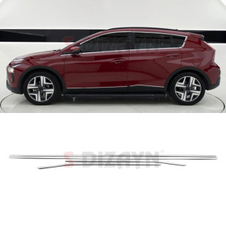 Hyundai Bayon Krom Yan Kapı Çıtası 2021 Üzeri Hyundai Bayon Krom Yan Kapı Çıtası 2021 Üzeri