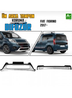 Fiat Fiorino Ön ve Arka Tampon Koruma Difüzör Seti 2017 Üzeri 