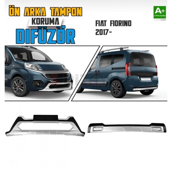 Fiat Fiorino Ön ve Arka Tampon Koruma Difüzör Seti 2017 Üzeri