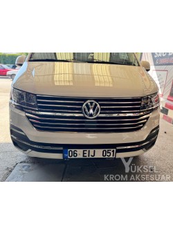 Volkswagen Transporter T6.1 Krom Ön Panjur Seti 2020 Üzeri Uyumlu 