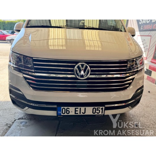 Volkswagen Transporter T6.1 Krom Ön Panjur Seti 2020 Üzeri Uyumlu