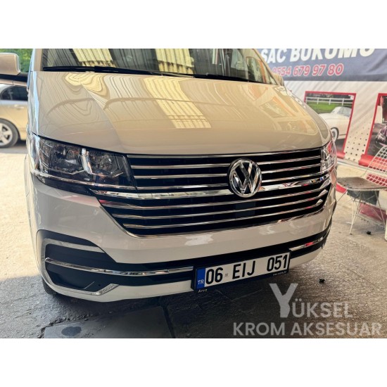 Volkswagen Transporter T6.1 Krom Ön Panjur Seti 2020 Üzeri Uyumlu